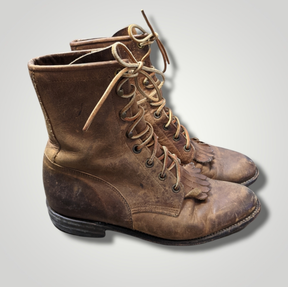 Justin Vintage Granny Boots Sz 6